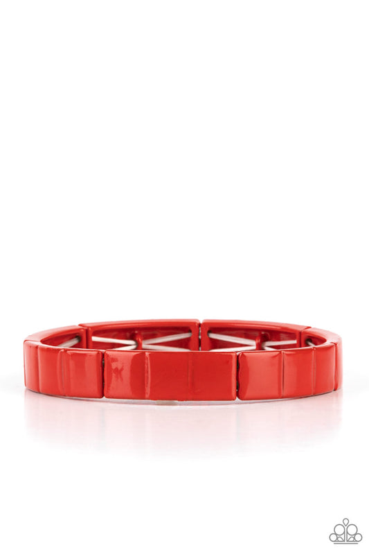 Material Movement - Red Bracelet