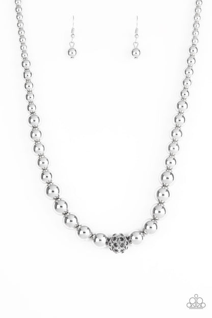 High-Stakes-FAME-Silver Necklace