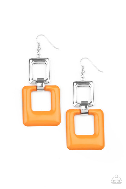 Twice As Nice - Orange Earring