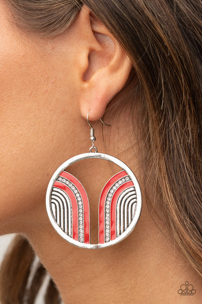 Delightfully Deco - Red Earring