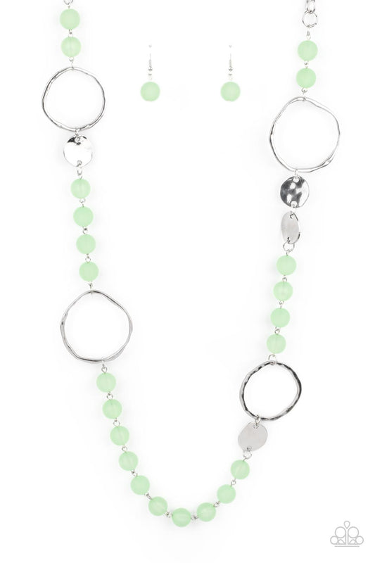 Sea Glass Wanderer - Green Necklace