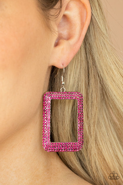 World FRAME-ous - Pink Earring