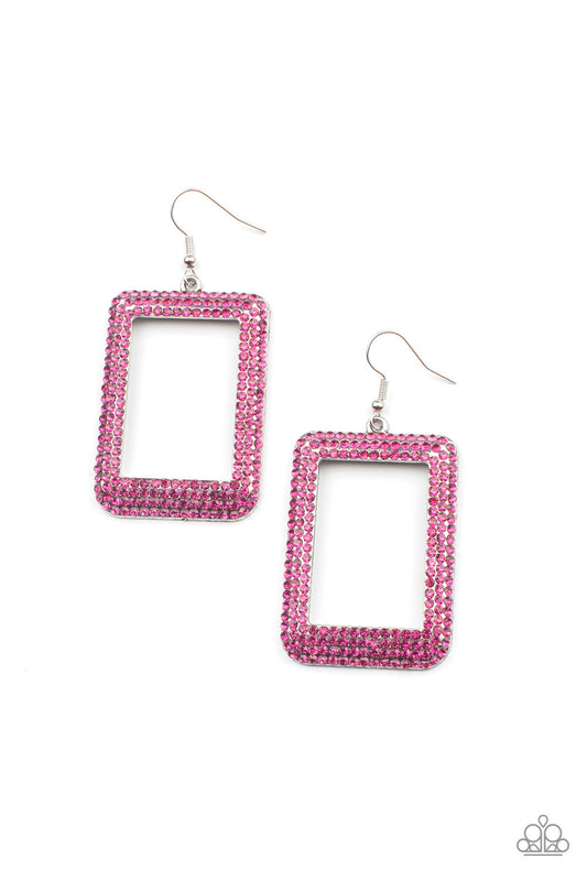 World FRAME-ous - Pink Earring