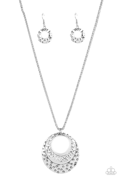 Texture Trio-Silver Necklace