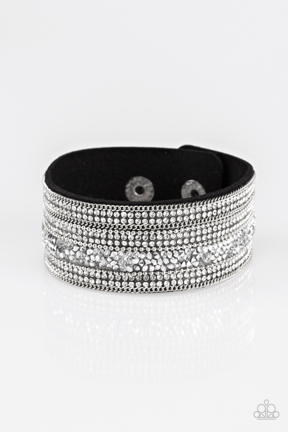 Really Rock Band-Black/White Bracelet