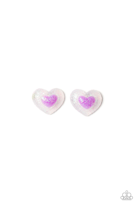 Starlet Shimmer-Glittery Hearts  Earring  20122542