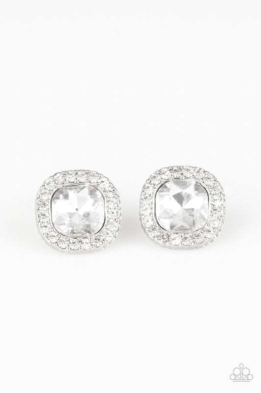 BLING-tastic! White Post Earring