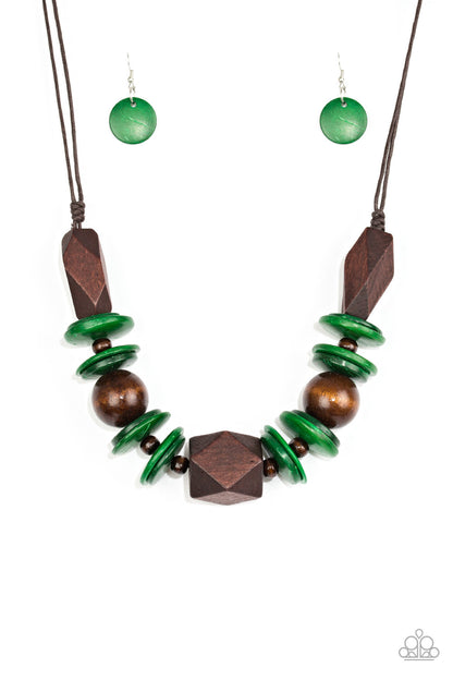 Pacific Paradise-Green Necklace