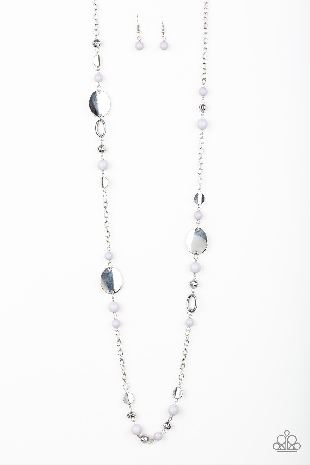 Serenely Springtime None-Silver Necklace