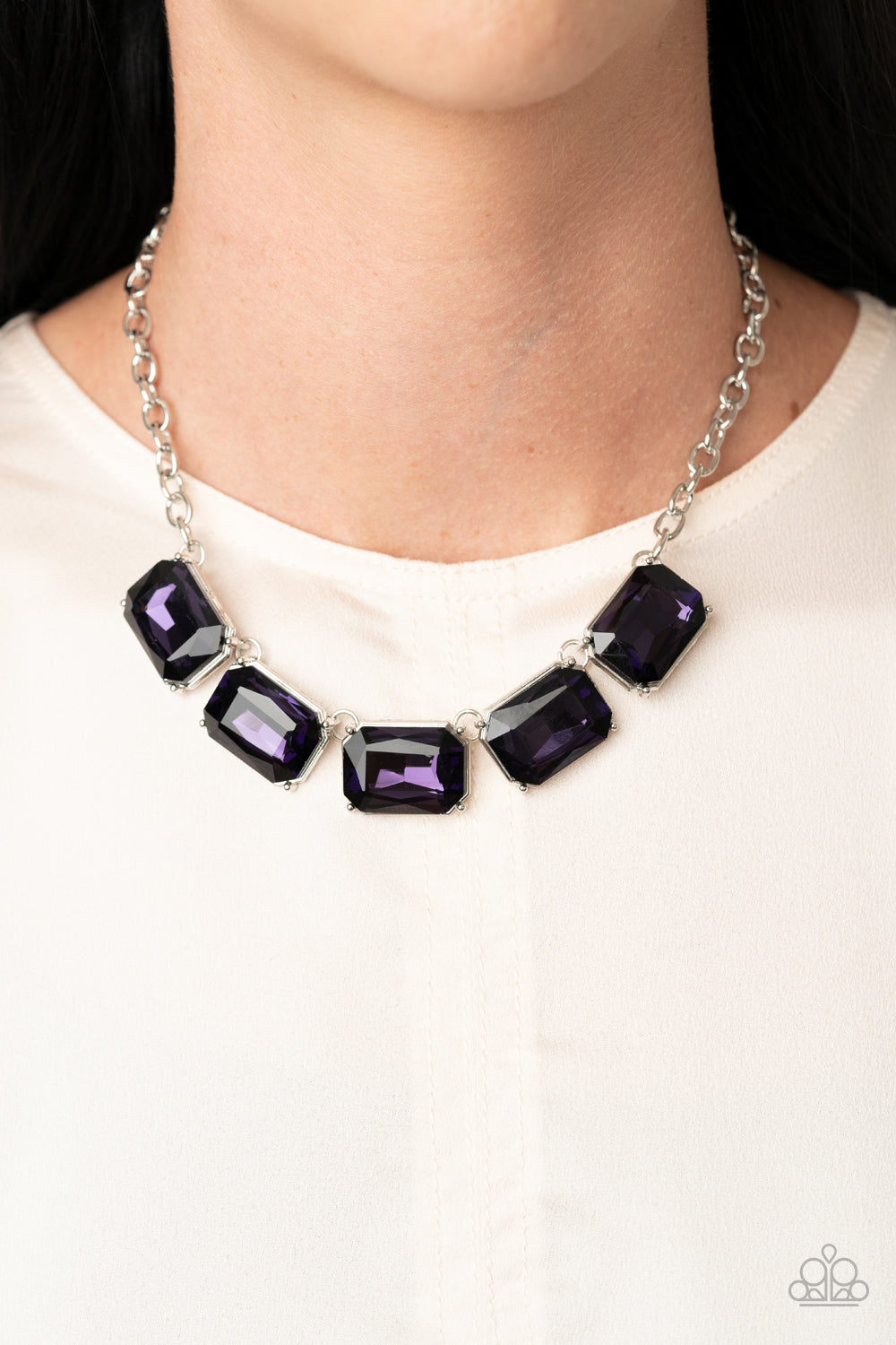 Deep Freeze Diva-Purple Necklace