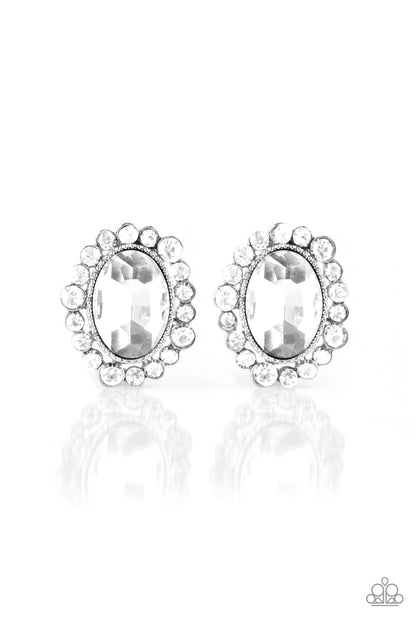 Hold Court-White Post Earring