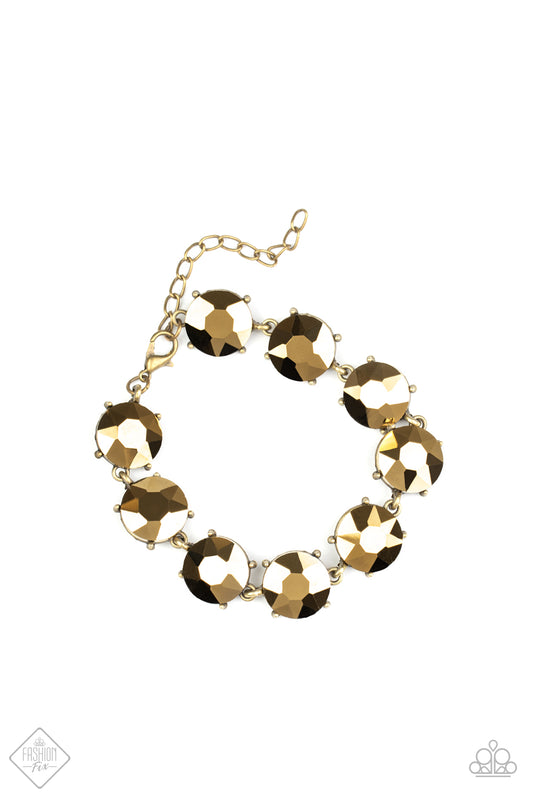 Fabulously Flashy-Brass Bracelet