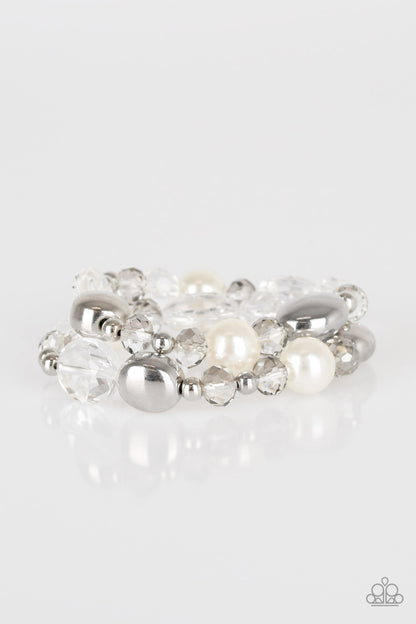 Downtown Dazzle-White Bracelet