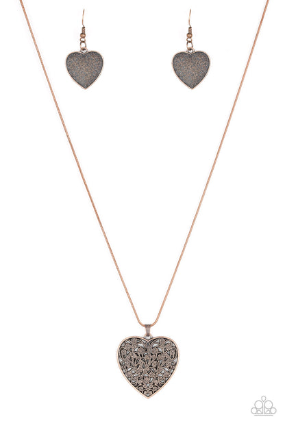 Look Into Your Heart-Copper Necklace