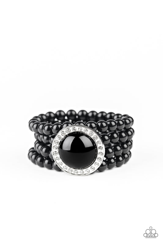 Top Tier Twinkle-Black Bracelet