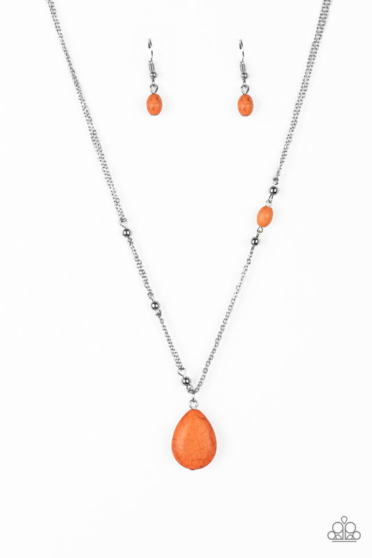 Peaceful Prairies-Orange Necklace