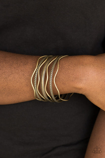 Zesty Zimbabwe-Brass Bracelet