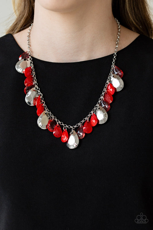 Hurricane Season-Red Necklace