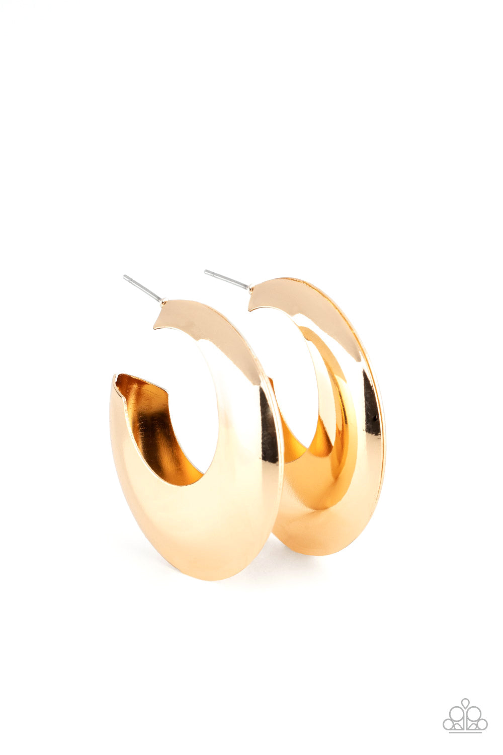 Chic CRESCENTO-Gold Hoop Earring