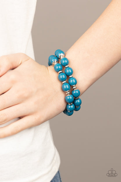 Bubble Blast Off-Blue Bracelet