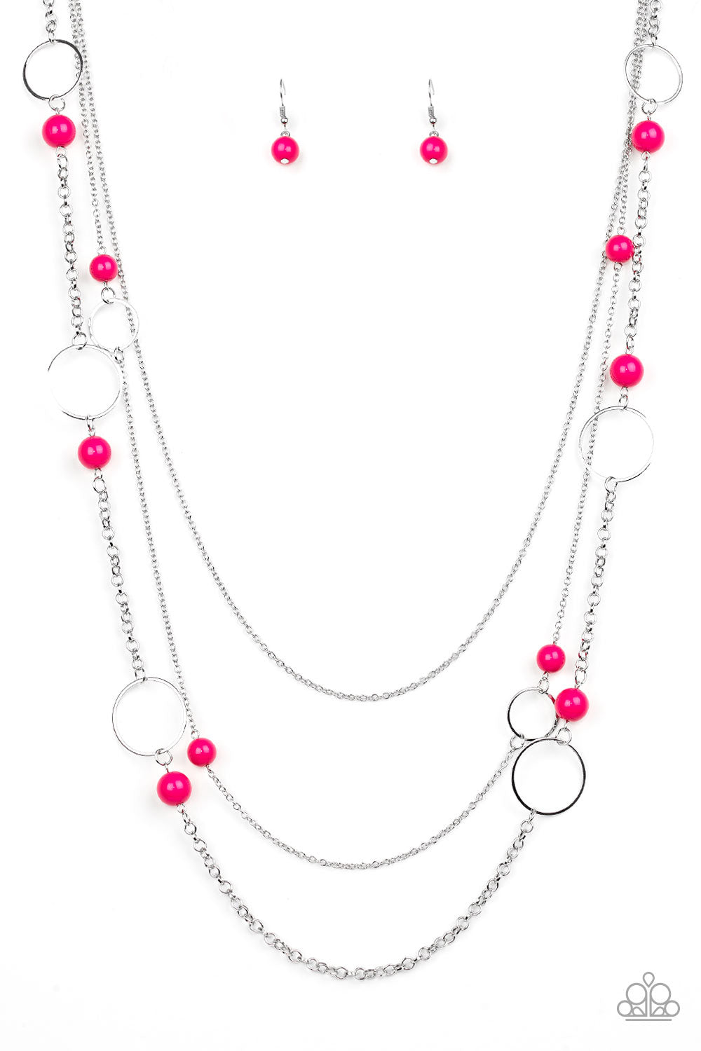 Beachside Babe-Pink Necklace