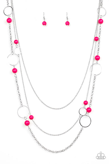 Beachside Babe-Pink Necklace