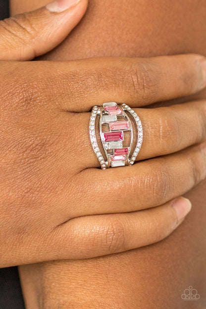 Treasure Chest Charm-Pink Ring