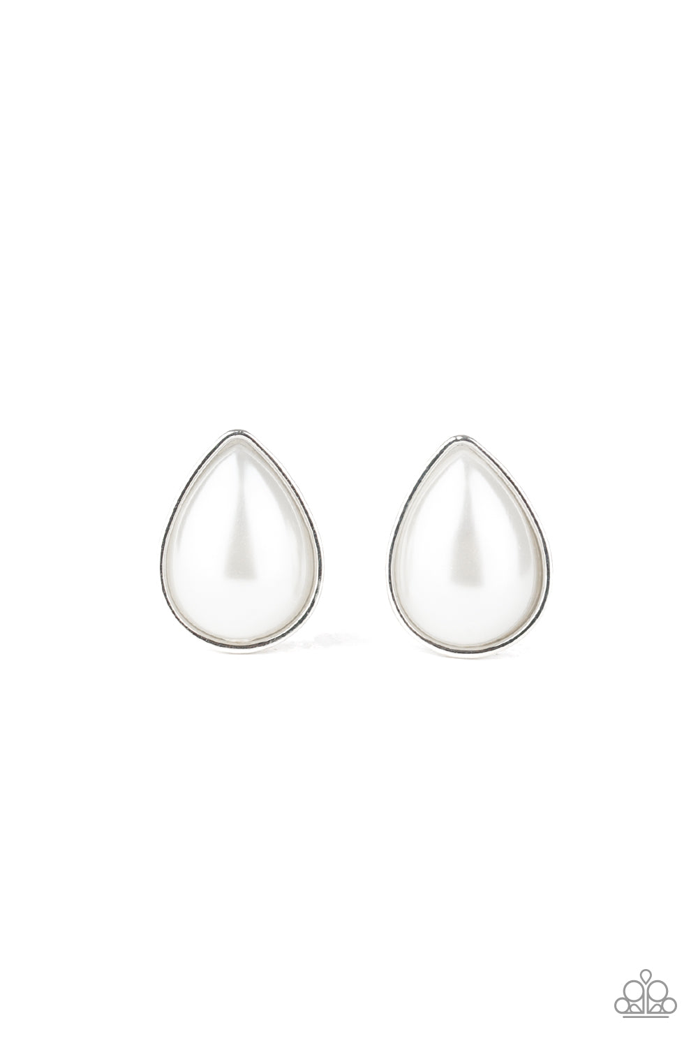 SHEER Enough-White Post Earring