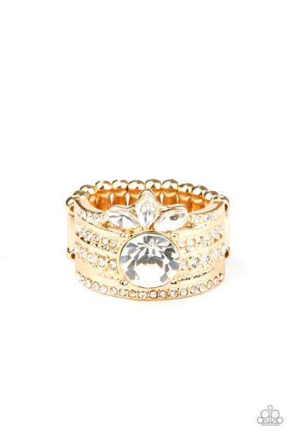 Top Dollar Bling-Gold Ring