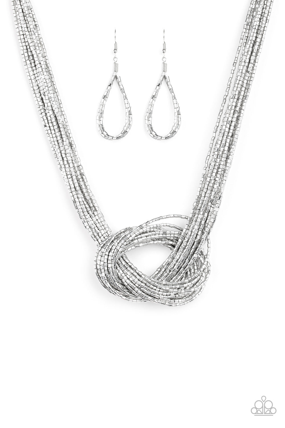 Knotted Knockout-Silver Necklace