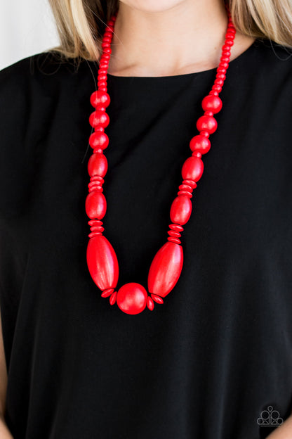 Summer Breezin-Red Necklace