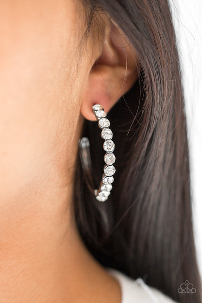 My Kind Of Shine-Black Hoop Earring