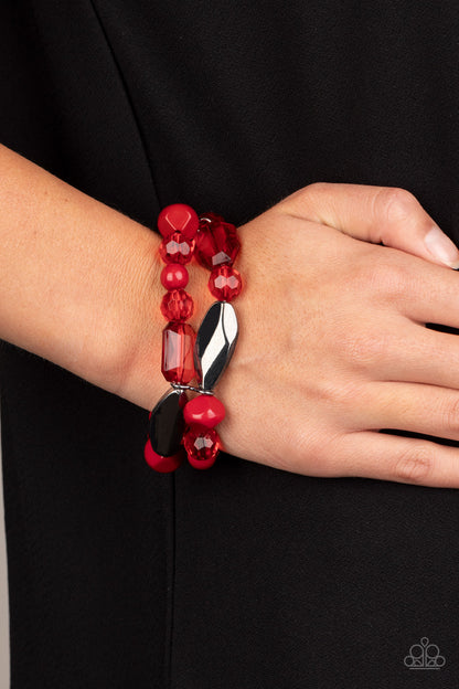 Rockin’ Rock Candy-Red Bracelet