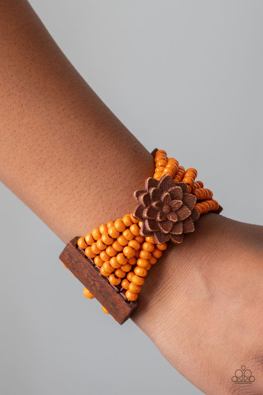 Tropical Sanctuary-Orange Bracelet