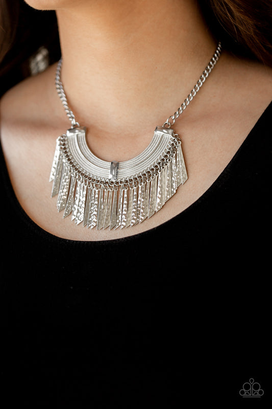 Impressively Incan-Silver Necklace