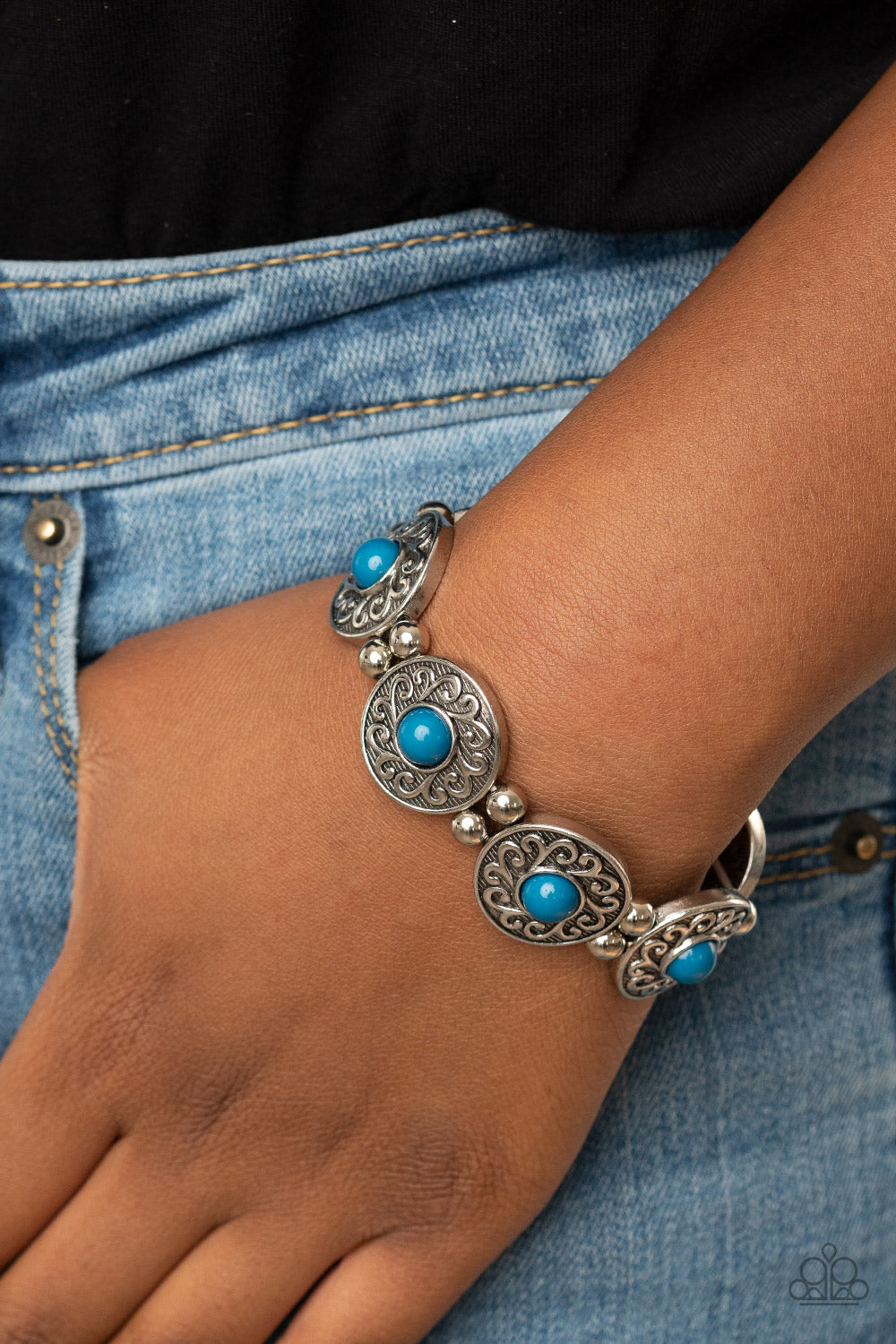 Flirty Finery-Blue Bracelet