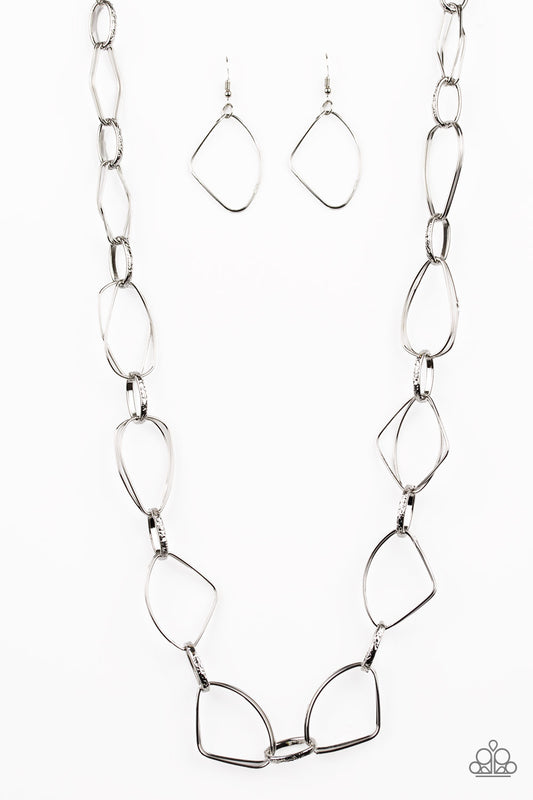 Attitude Adjustment-Silver Necklace