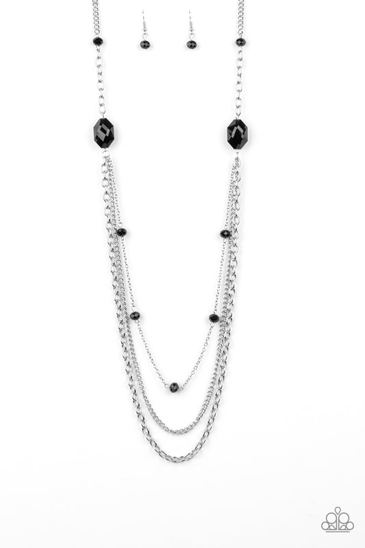 Dare To Dazzle-Black Necklace