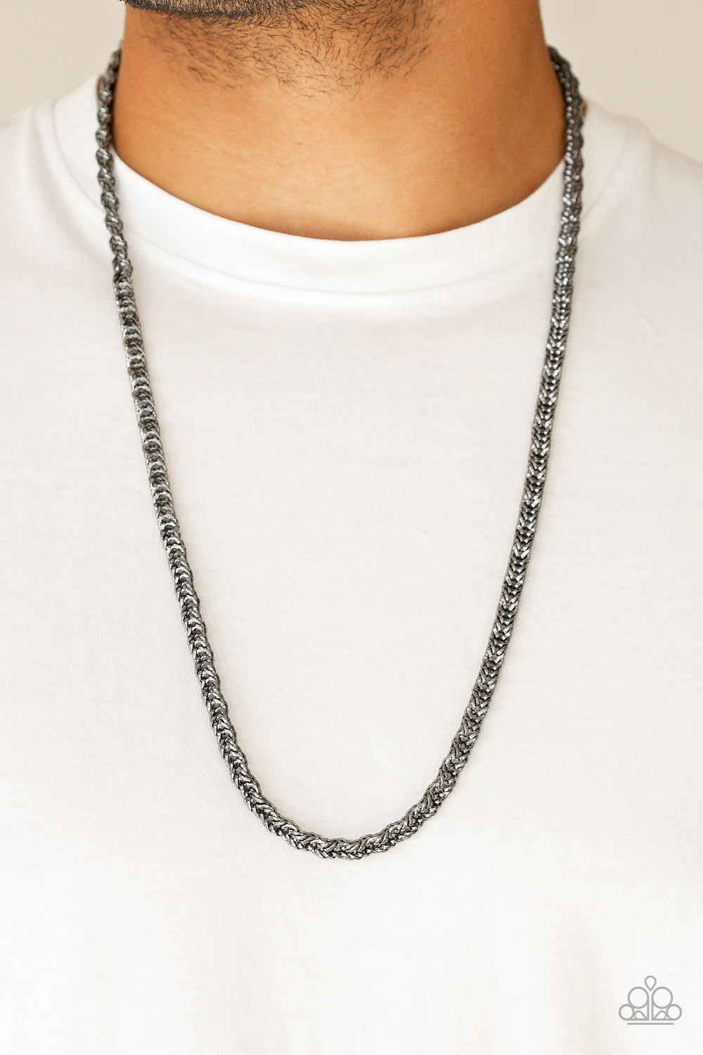 Go Down Fighting-Black Urban Necklace