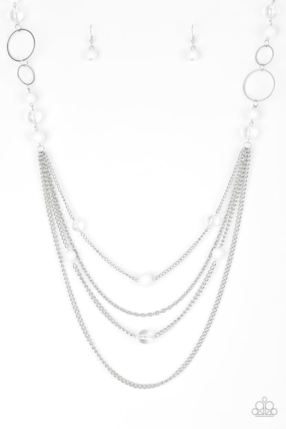 Bubbly Bright-White Necklace