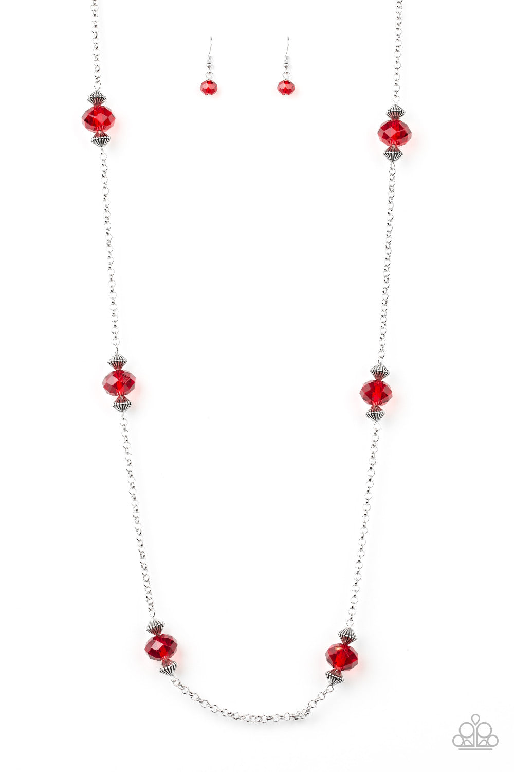 Season of Sparkle-Red Necklace