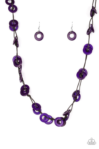 Waikiki Winds-Purple Necklace