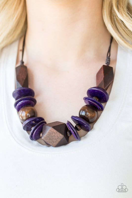 Pacific Paradise-Purple Necklace