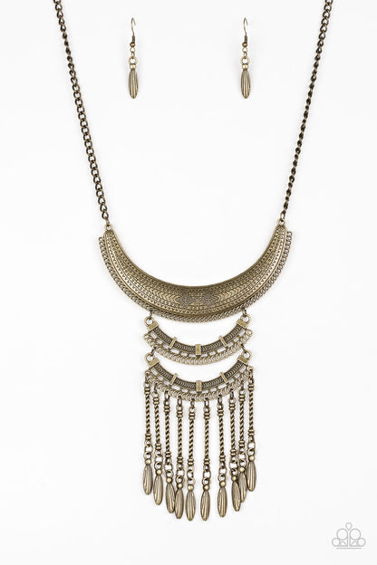 Eastern Empress-Brass Necklace