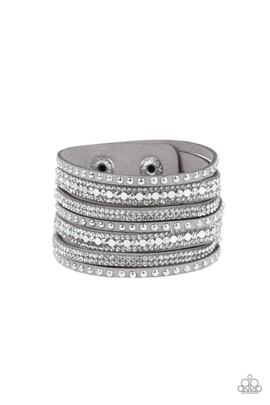 All Hustle and Hairspray-Silver Urban Bracelet