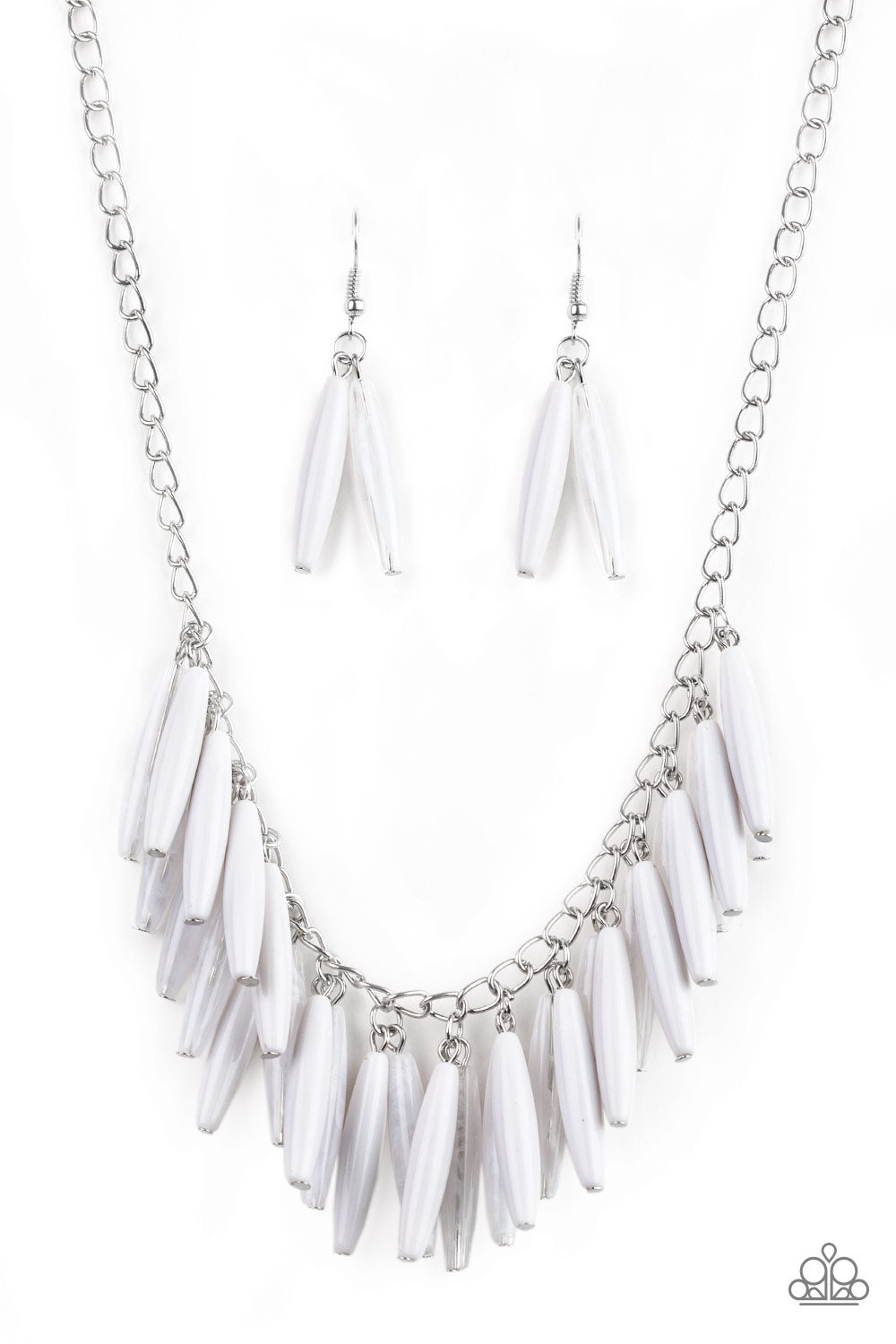 Full Of Flavor-White Necklace