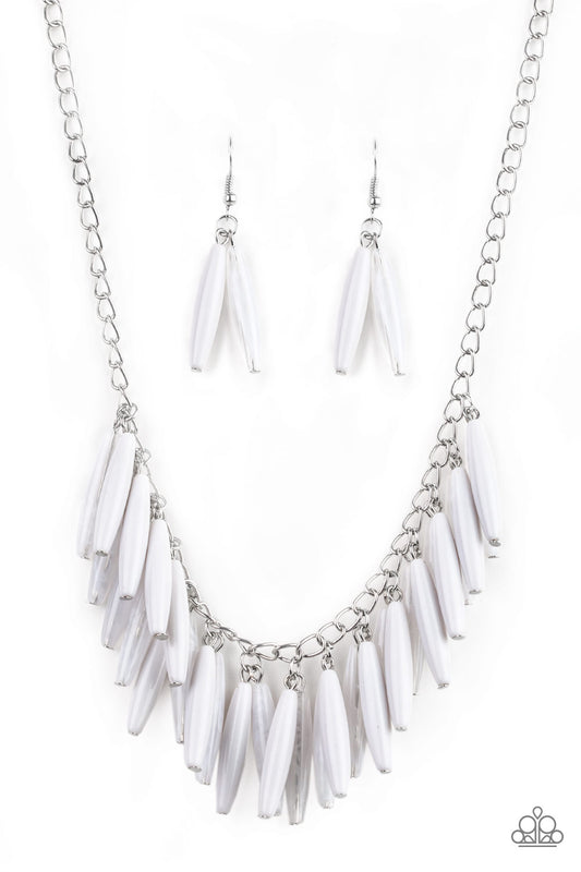 Full Of Flavor-White Necklace