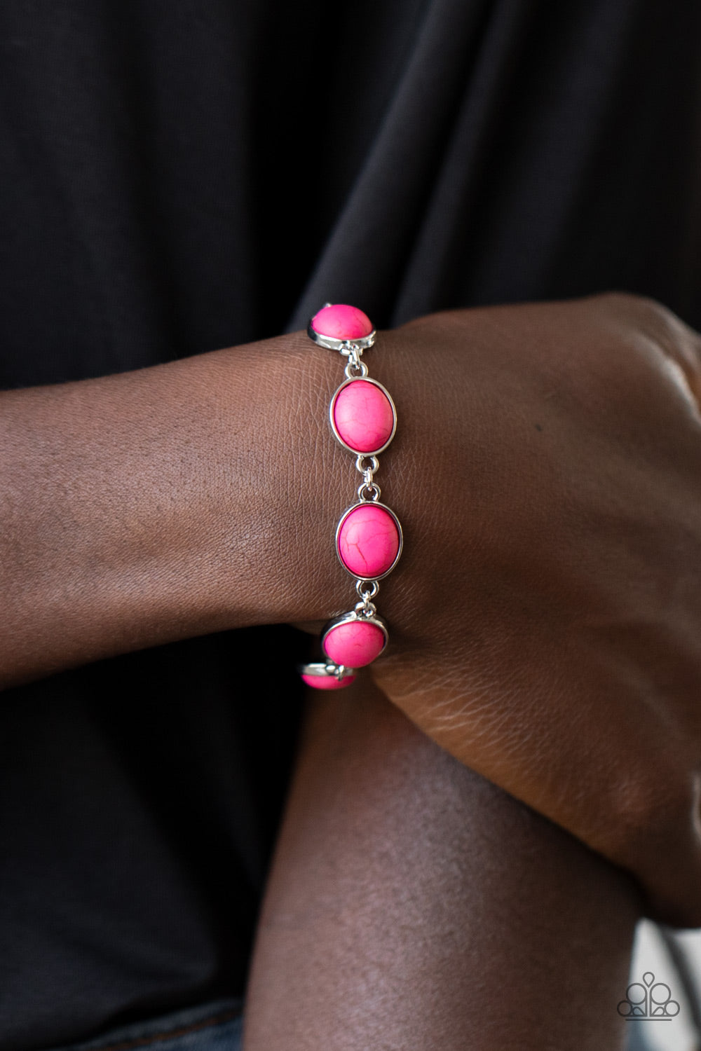 Nice Stonework-Pink Bracelet