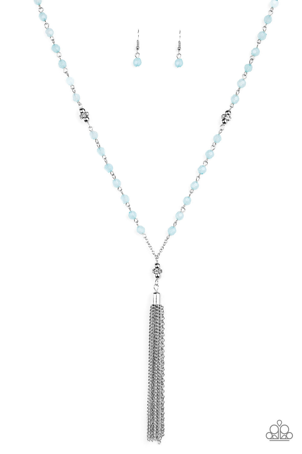 Tassel Takeover-Blue Necklace