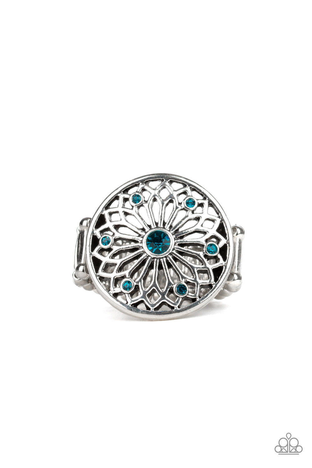 Mandala Magnificence-Blue Ring